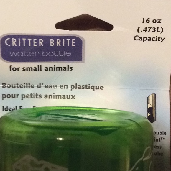 Criter Brite 16 oz small animal water bottle - Picture 3 of 3
